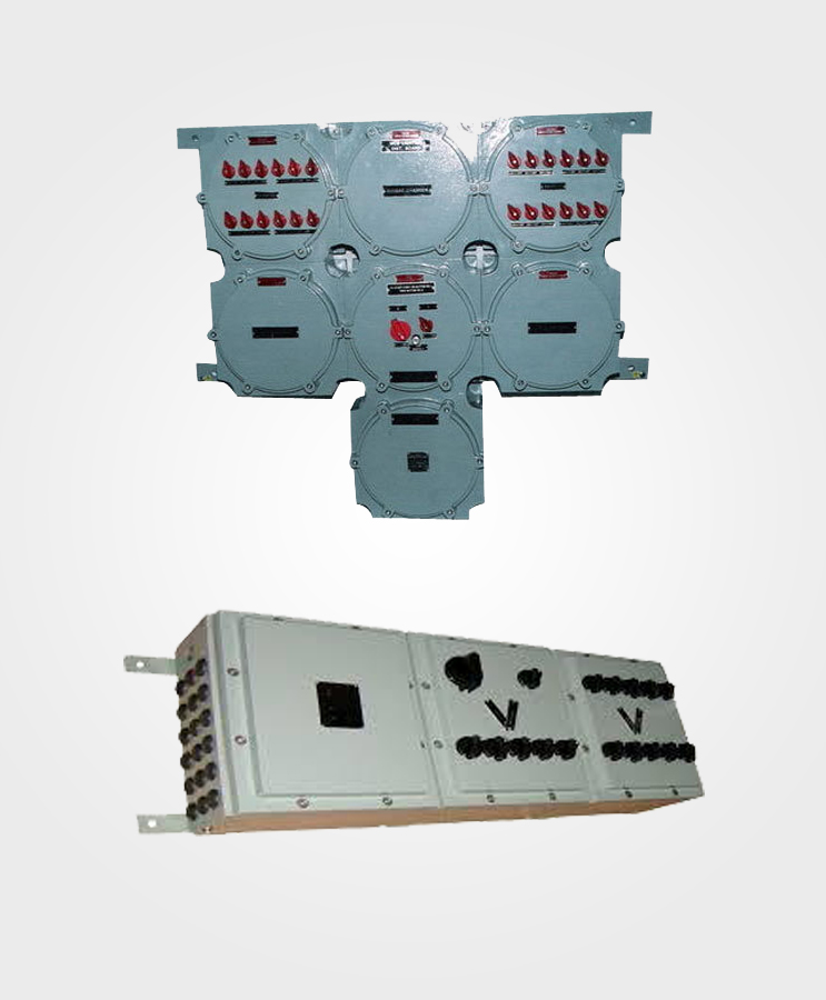 Flameproof distribution panel 24 way product image.