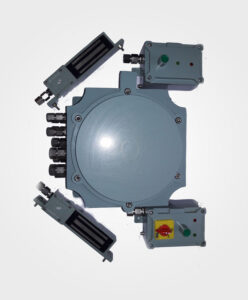 This is a Flameproof Pass box manufactured by Bharat Flameproof Manufacturing Industry Pvt Ltd.