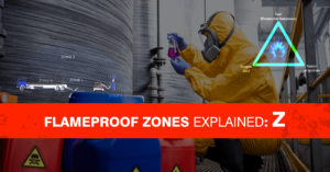 Feature image for our blog Common Applications of Flameproof Products in Various Industries explaining Flameproof Zones Explained- Z-min